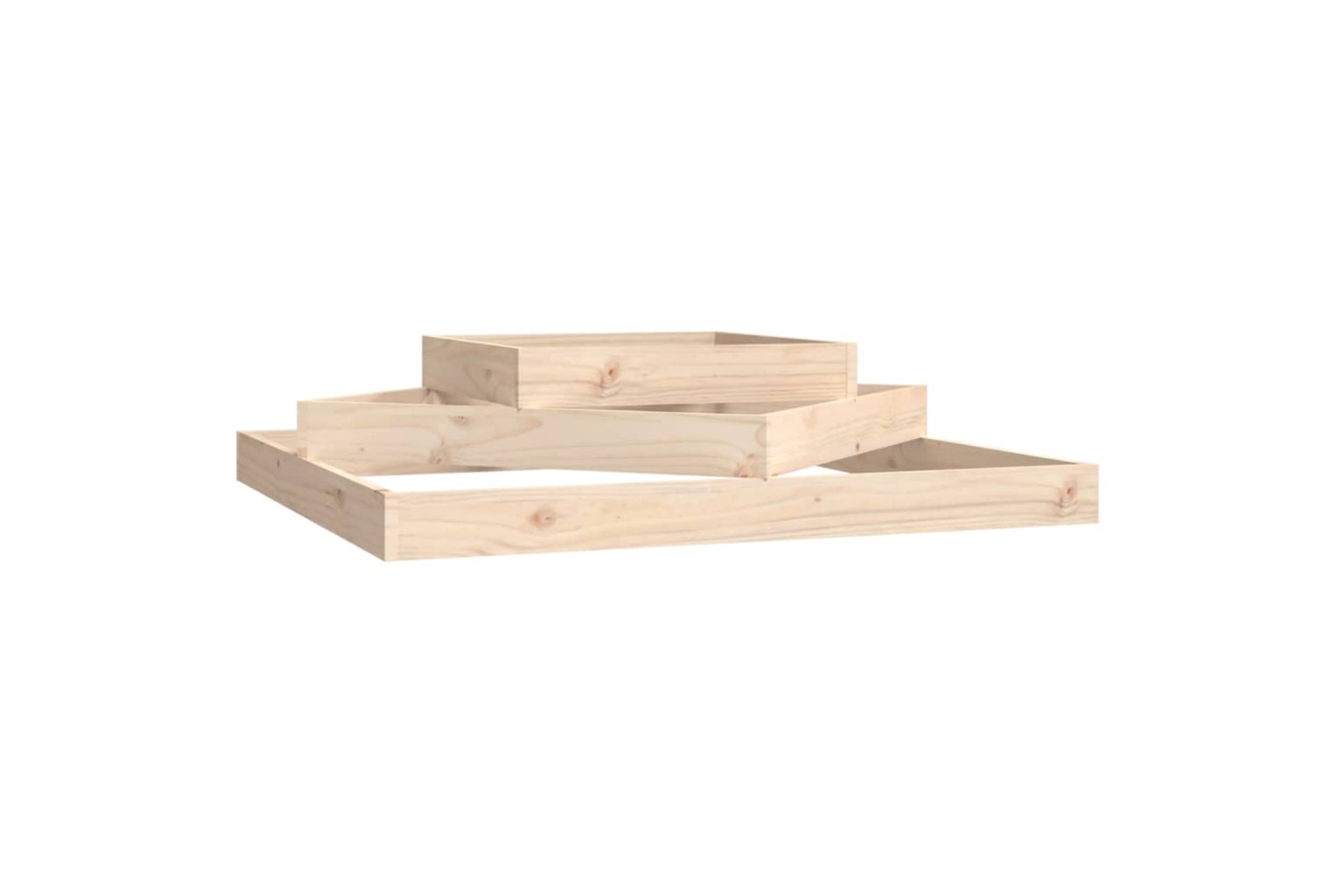 vidaXL 823885 Planter 112x112x27cm Solid Wood Pine