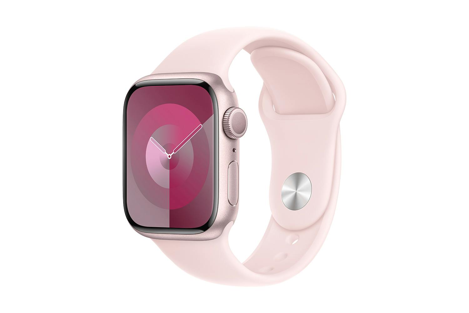 Apple Watch Series 9  | 41mm | Pink Aluminium Light Pink Sport Band S/M