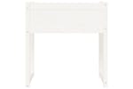 Vidaxl 822133 Planter White 78x40x81 Cm Solid Wood Pine