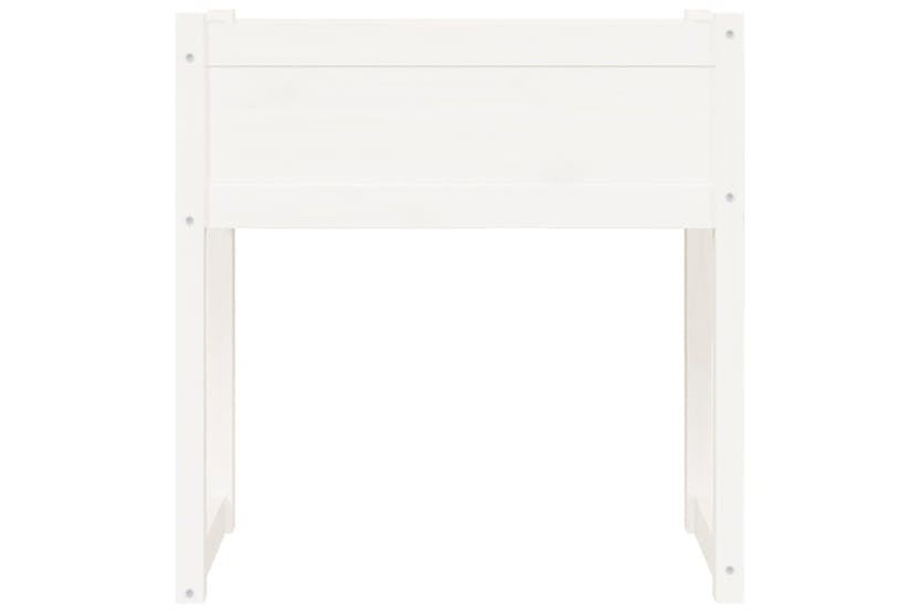 Vidaxl 822133 Planter White 78x40x81 Cm Solid Wood Pine