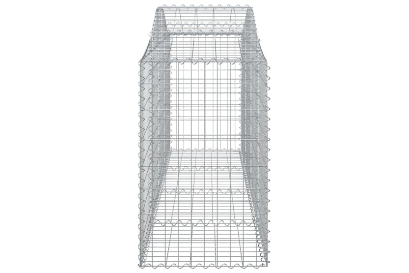 Vidaxl 3145626 Arched Gabion Baskets 9 Pcs 200x50x80/100 Cm Galvanised Iron