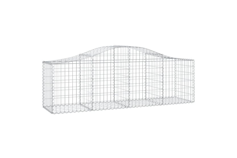 Vidaxl 3145609 Arched Gabion Baskets 13 Pcs 200x50x60/80 Cm Galvanised Iron