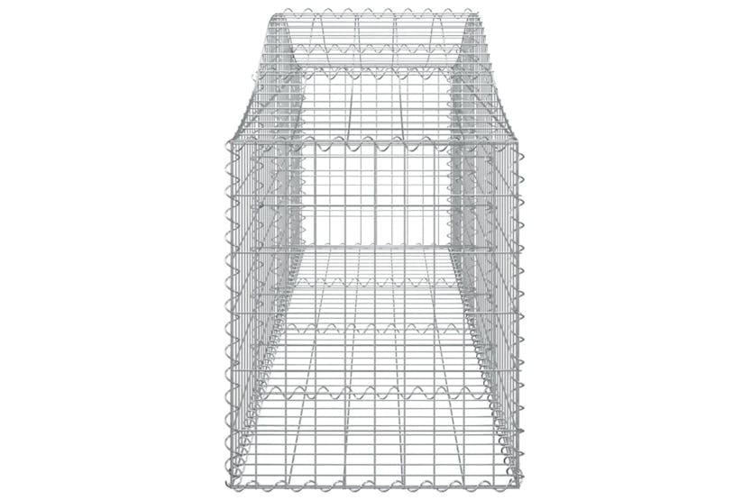 Vidaxl 3145608 Arched Gabion Baskets 12 Pcs 200x50x60/80 Cm Galvanised Iron