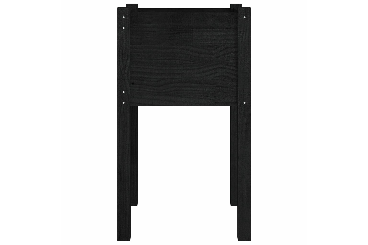 vidaXL 810797 Garden Planter Black 40x40x70cm Solid Pinewood