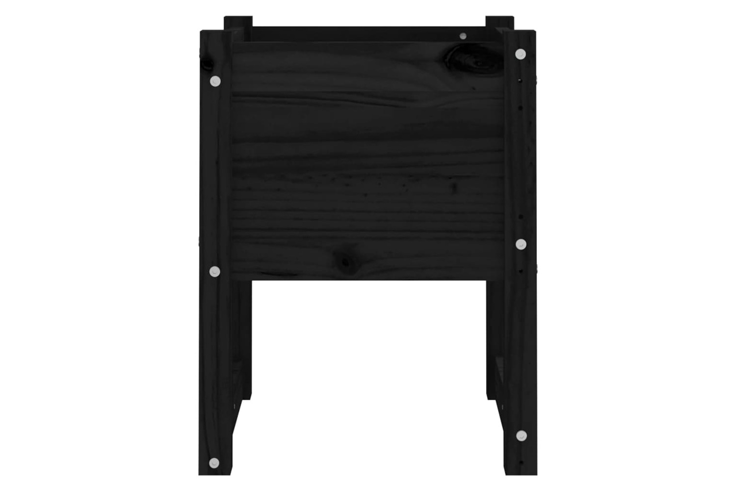 vidaXL 822115 Planter Black 40x40x52.5cm Solid Wood Pine