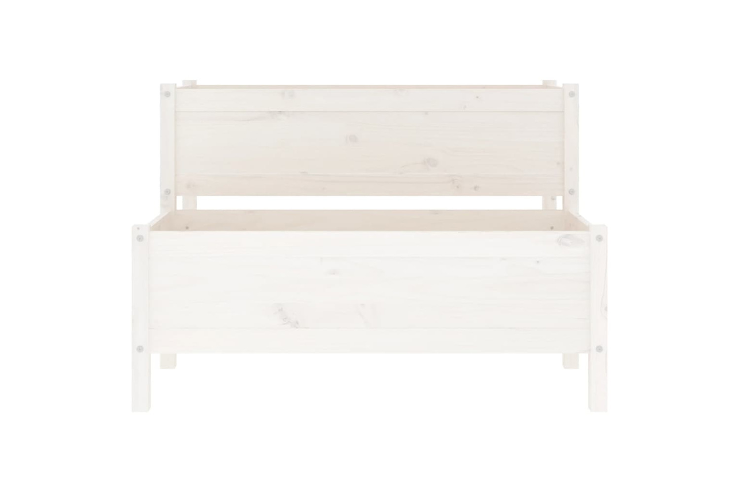 vidaXL 822263 Planter White 110x84x75cm Solid Wood Pine
