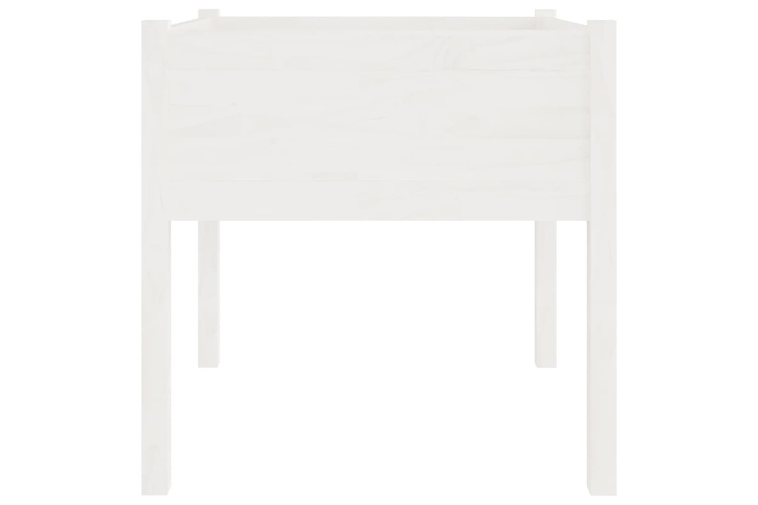 vidaXL 810811 Garden Planter White 70x70x70cm Solid Pinewood