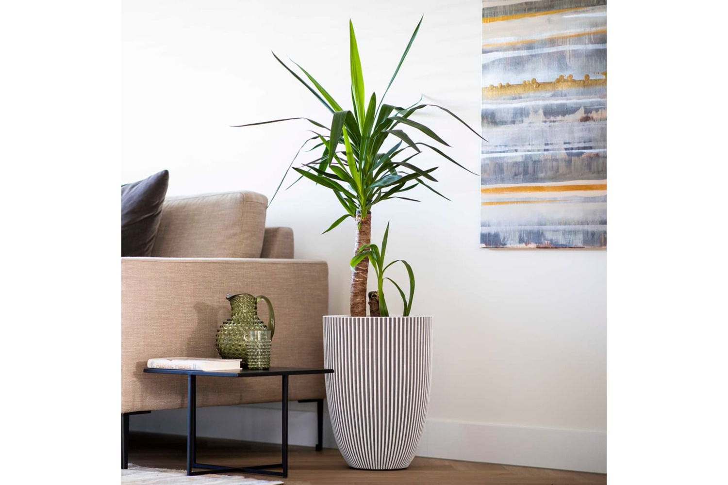 Capi 445499 Vase Elegant Groove 46x58 Ivory