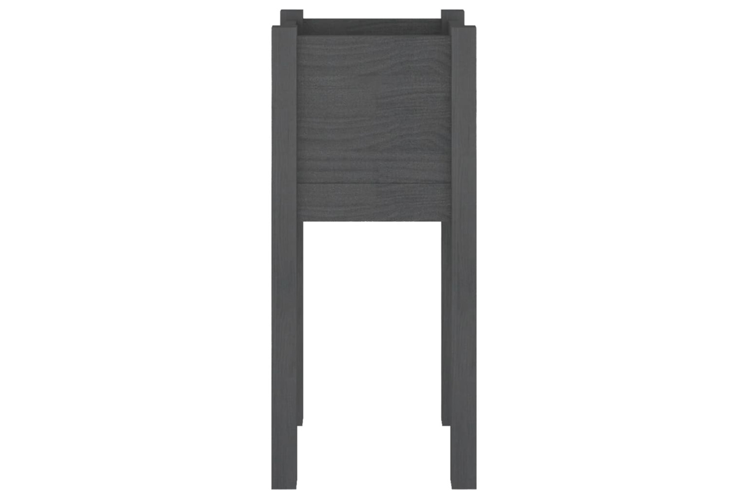 vidaXL 810783 Garden Planter Grey 31x31x70cm Solid Pinewood