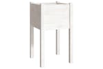 Vidaxl 810791 Garden Planter White 40x40x70 Cm Solid Pinewood