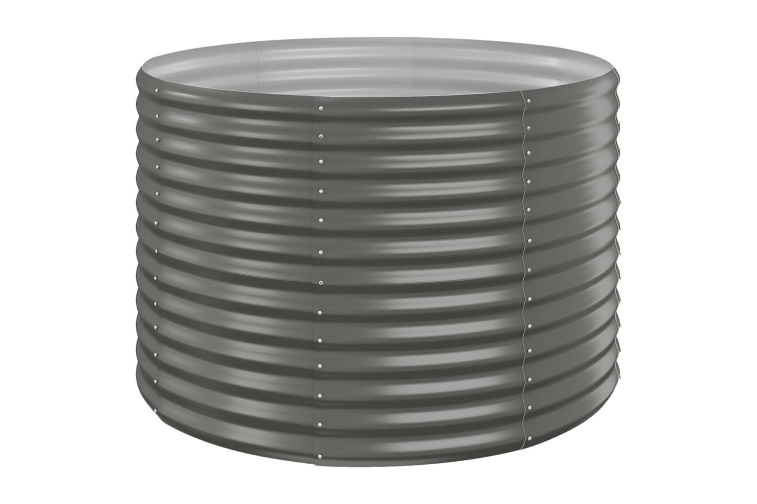 vidaXL 319054 Garden Raised Bed Powder-coated Steel 100x100x68cm Grey