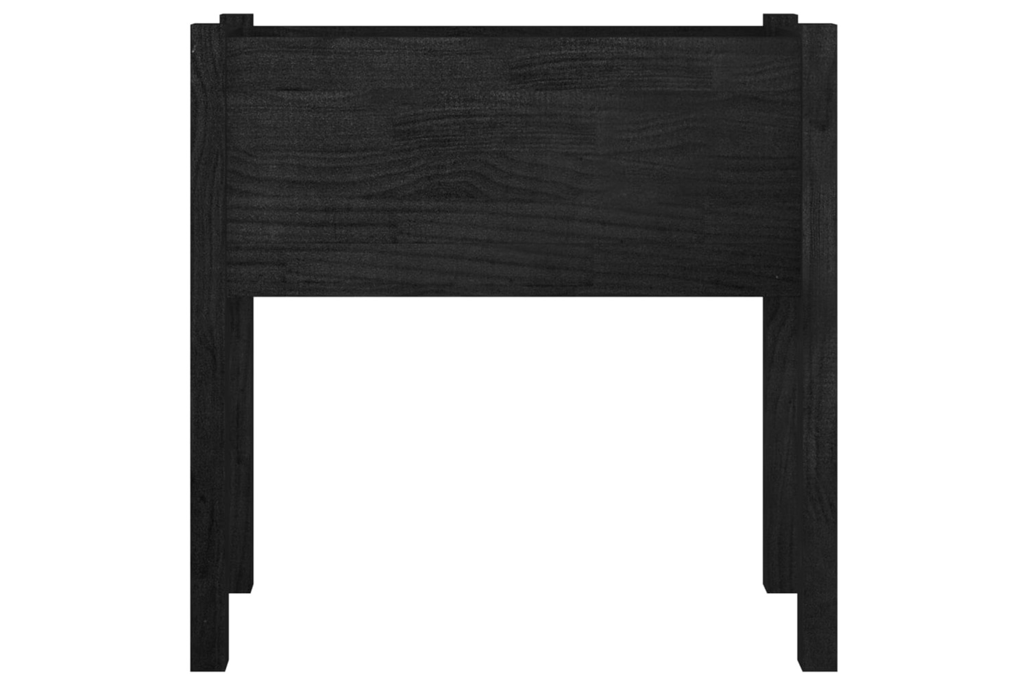 vidaXL 810827 Garden Planter Black 70x31x70cm Solid Pinewood