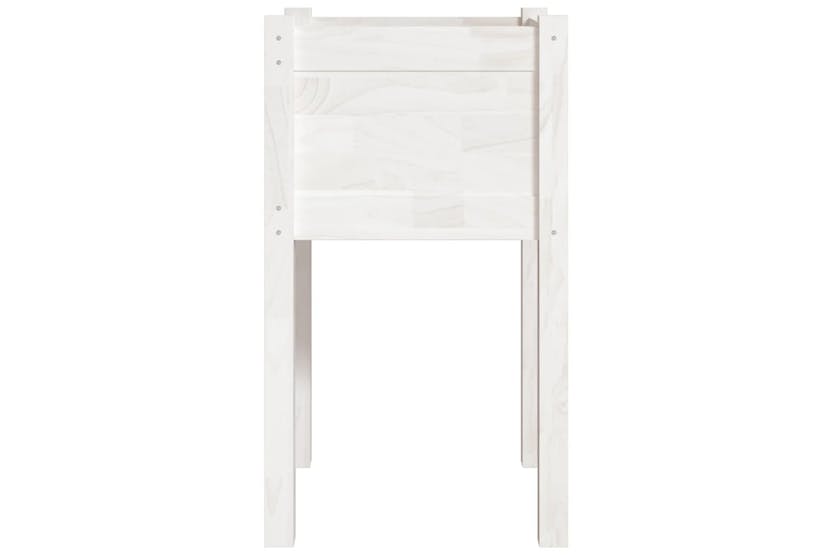 Vidaxl 810791 Garden Planter White 40x40x70 Cm Solid Pinewood