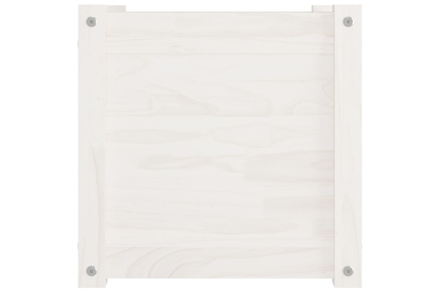 vidaXL 810536 Garden Planter White 40x40x40cm Solid Pinewood