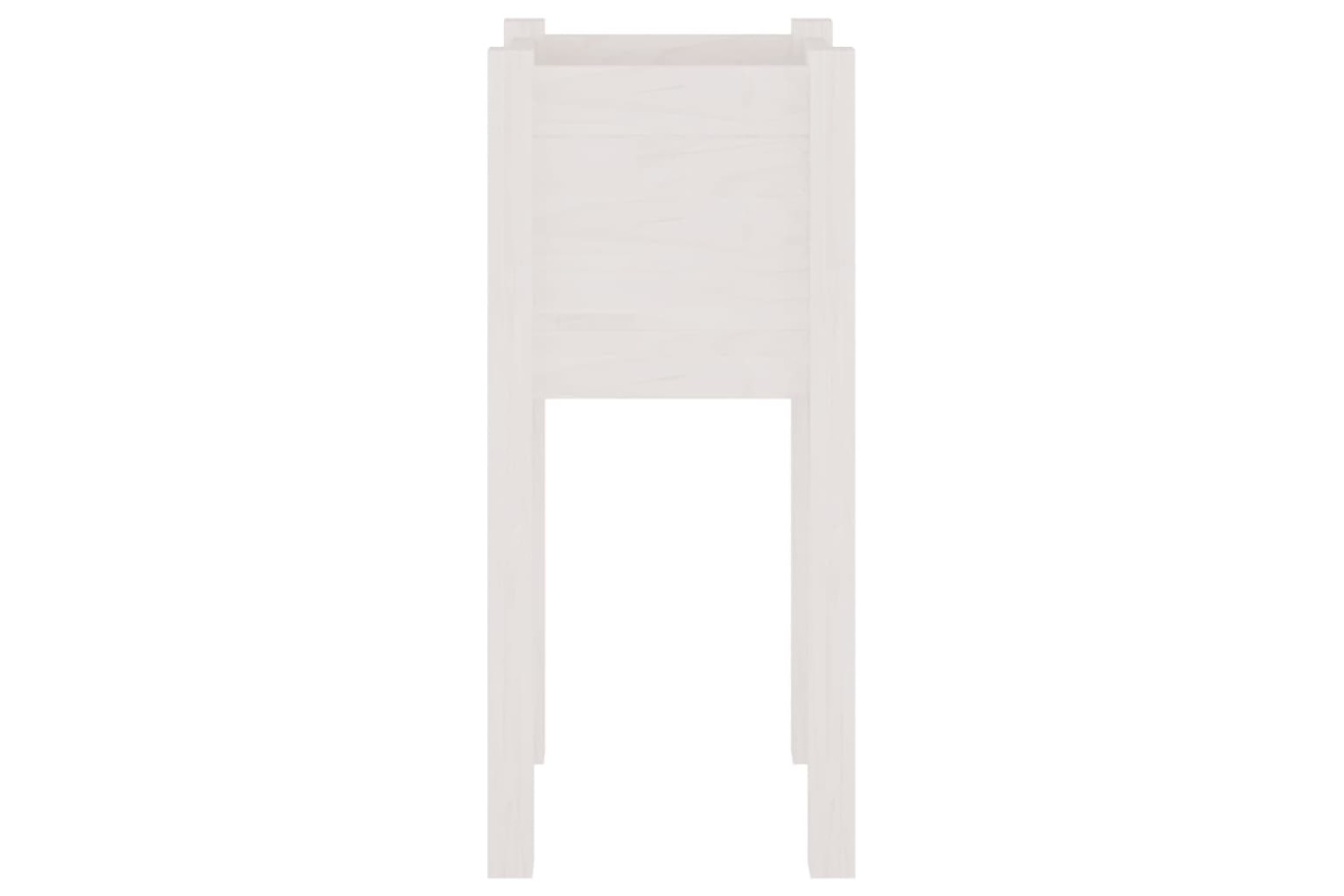 vidaXL 810781 Garden Planter White 31x31x70cm Solid Pinewood
