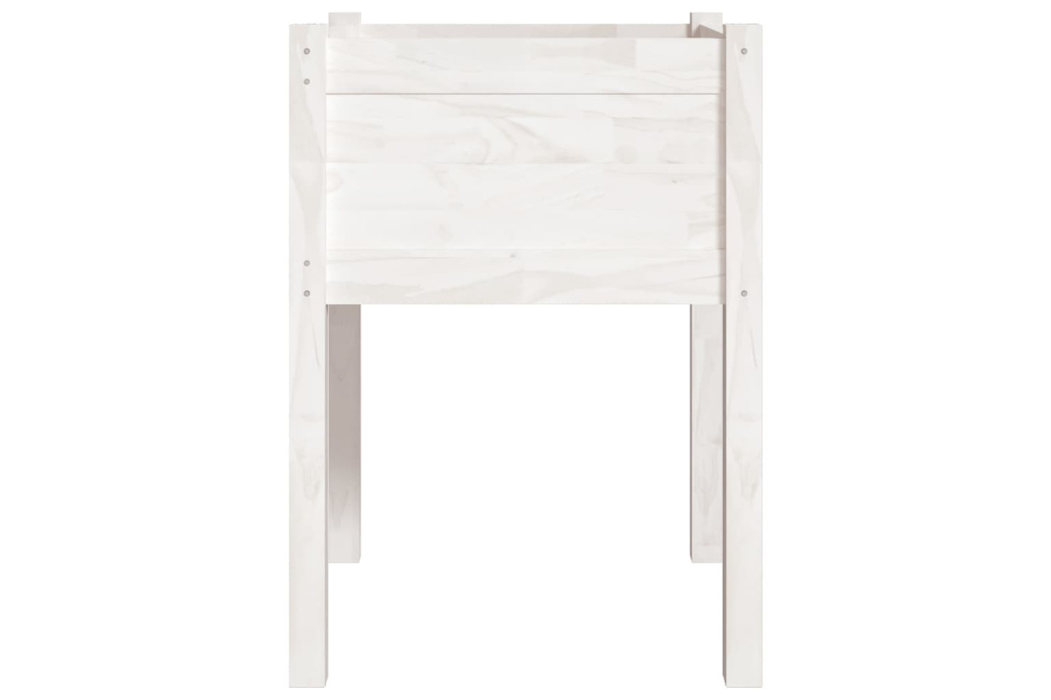 vidaXL 810801 Garden Planter White 50x50x70cm Solid Pinewood