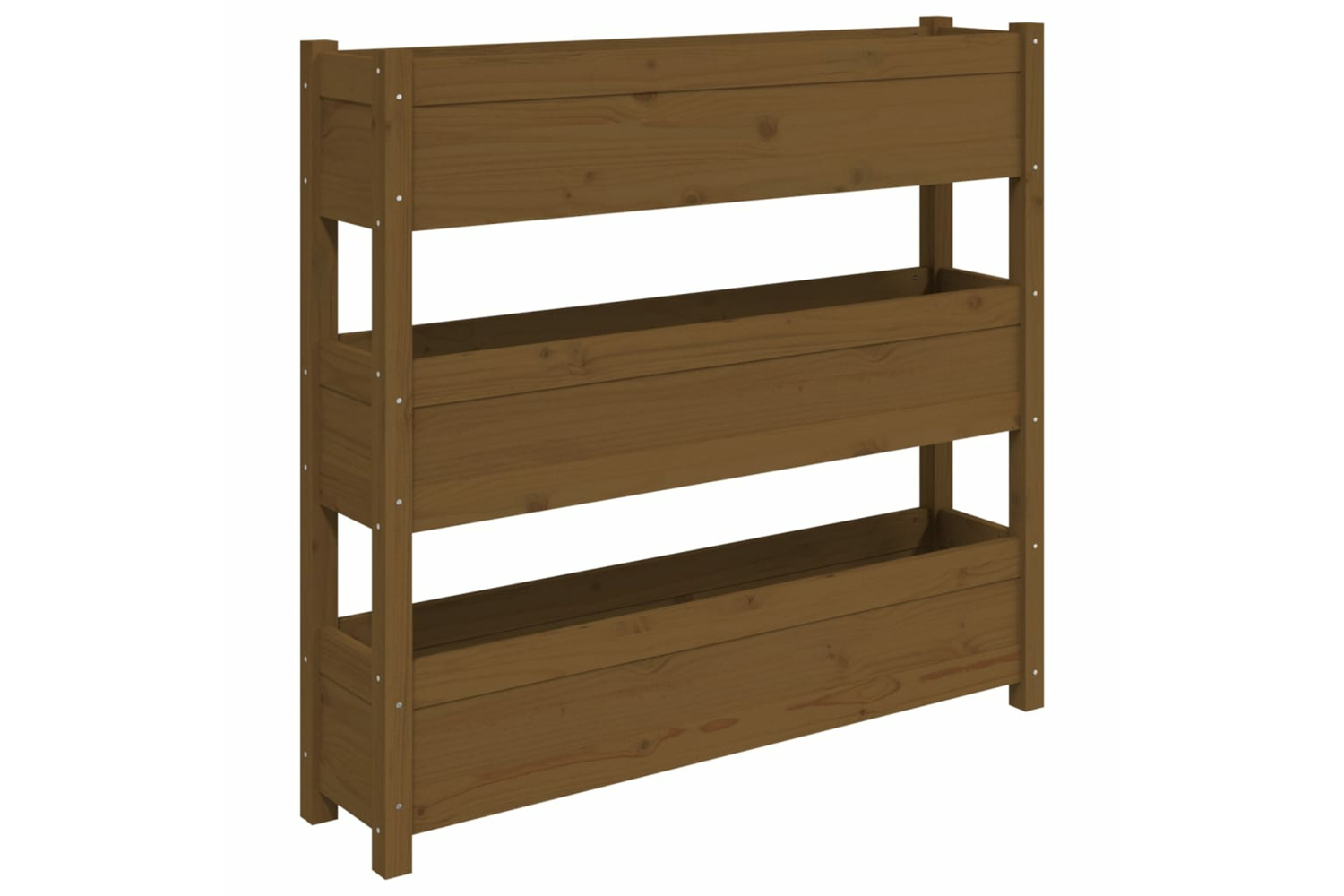 vidaXL 823923 Planter Honey Brown 112x25x104.5cm Solid Wood Pine