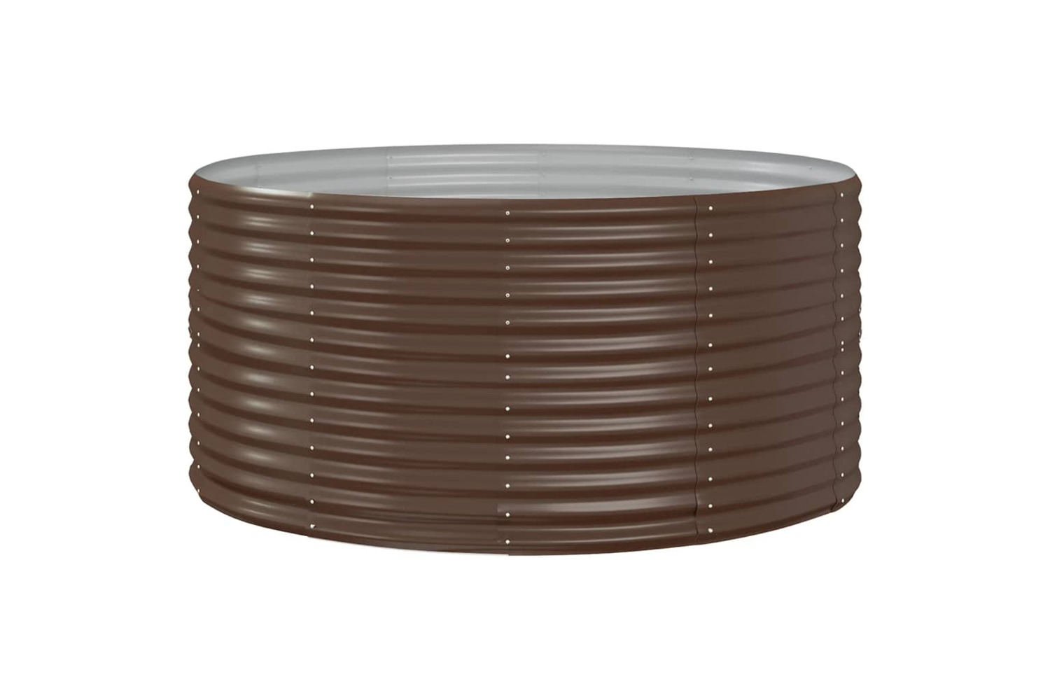 vidaXL 319090 Garden Raised Bed Brown 140x140x68cm Powder-coated Steel