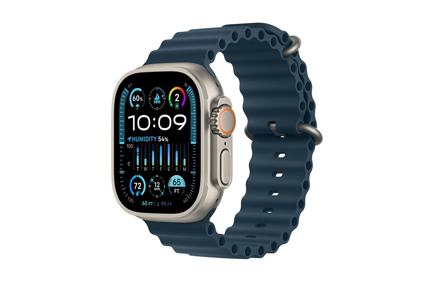 Apple Watch Ultra 2 | 49mm | Titanium Blue Ocean Band