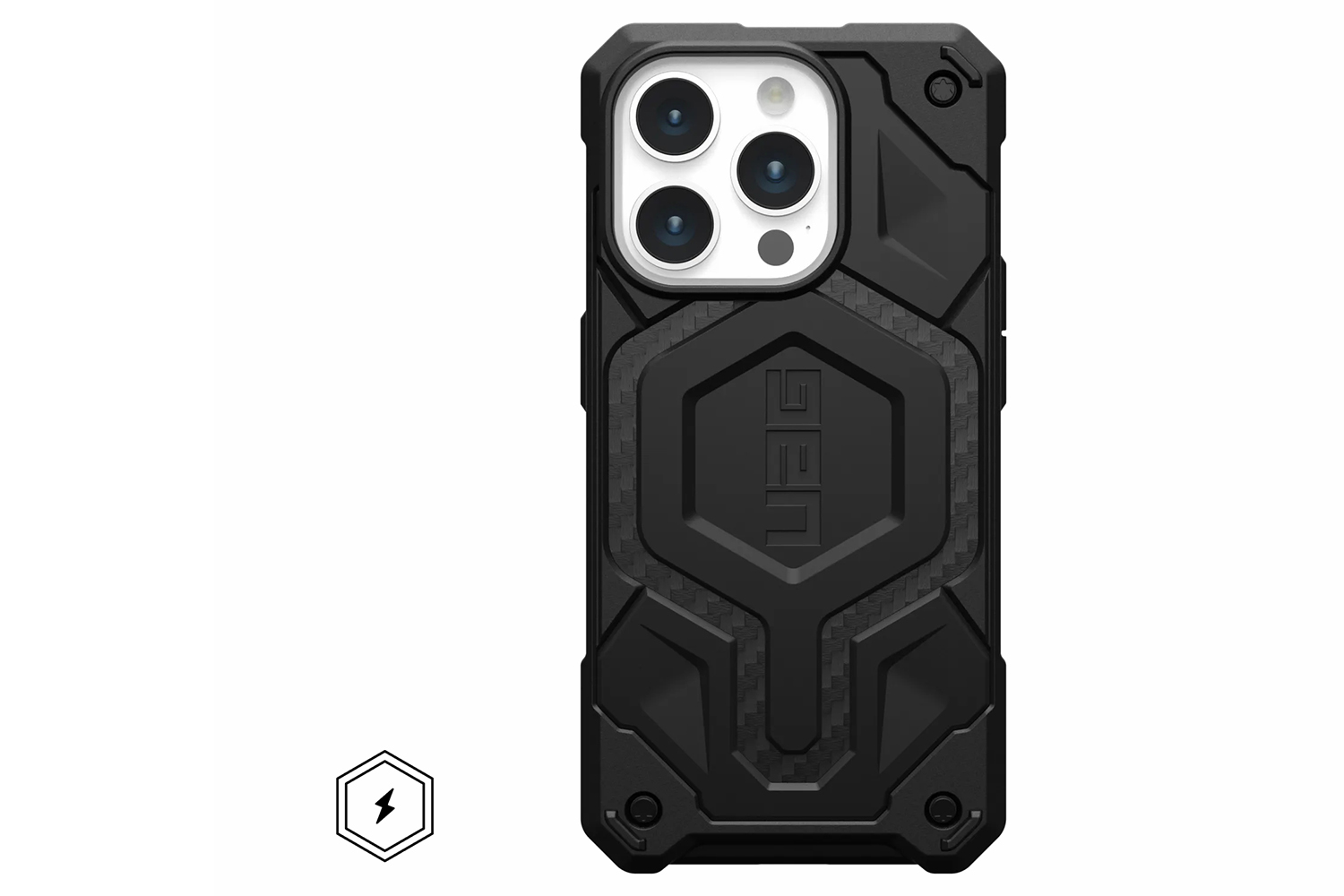 UAG Monarch Pro for Magsafe iPhone 15 Pro Case | Carbon Fiber