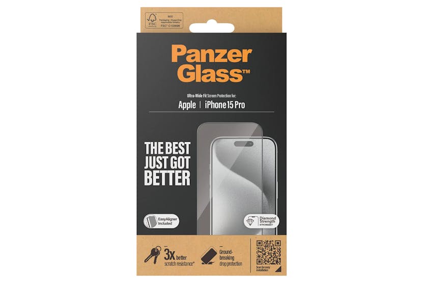 PanzerGlass iPhone 15 Pro Screen Protector