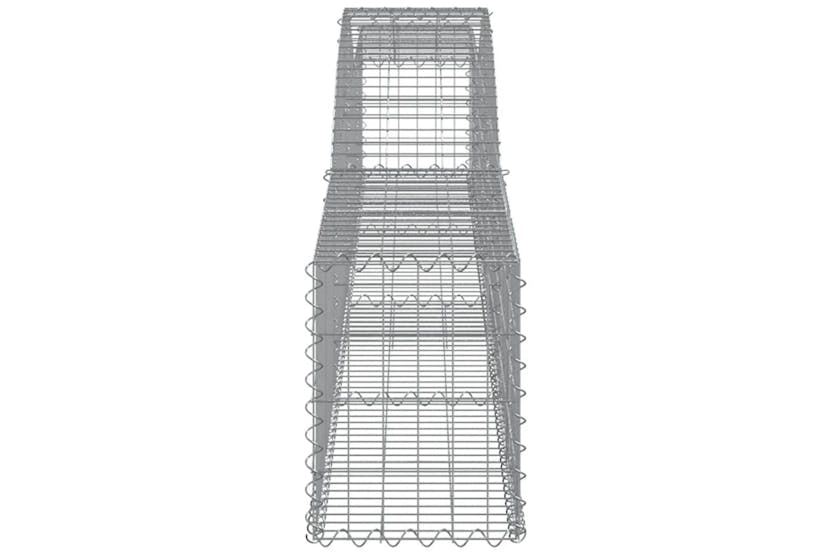 Vidaxl 3146830 Arched Gabion Baskets 5 Pcs 400x30x40/60 Cm Galvanised Iron