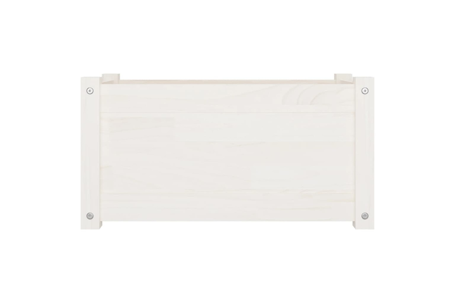 vidaXL 810706 Garden Planter White 60x31x31cm Solid Pinewood