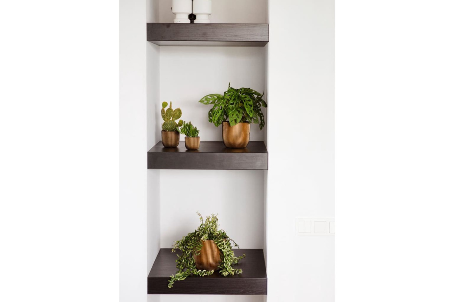 Capi 445503 4 Piece Planter Set Groove Gold