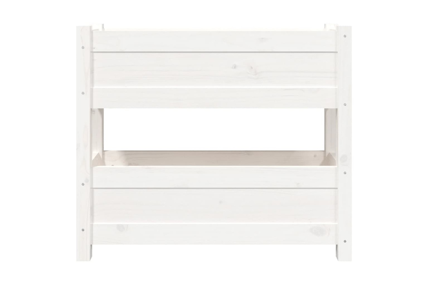vidaXL 823942 Planter White 77x25x66cm Solid Wood Pine