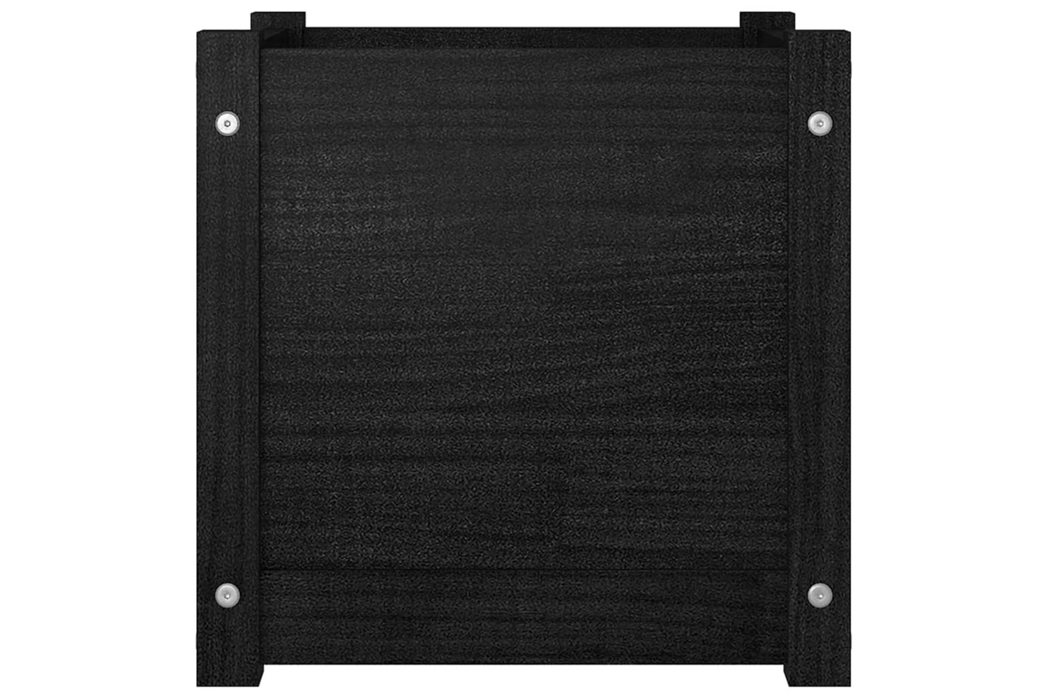 vidaXL 810542 Garden Planter Black 40x40x40cm Solid Pinewood