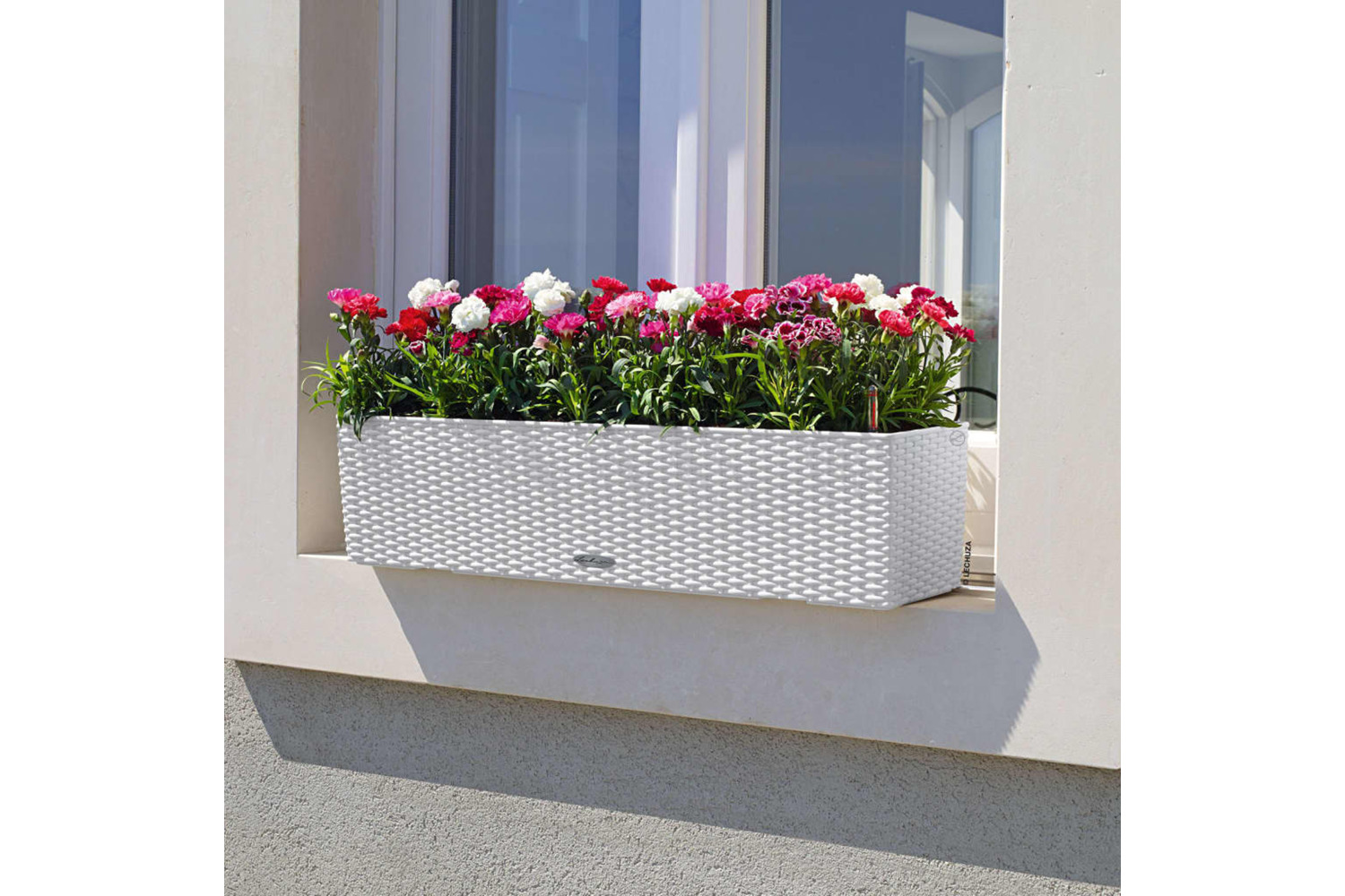 Lechuza 443323 Planter Balconera Cottage 80 All-in-one White