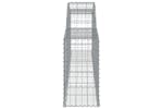 Vidaxl 3146486 Arched Gabion Baskets 3 Pcs 300x30x60/80 Cm Galvanised Iron