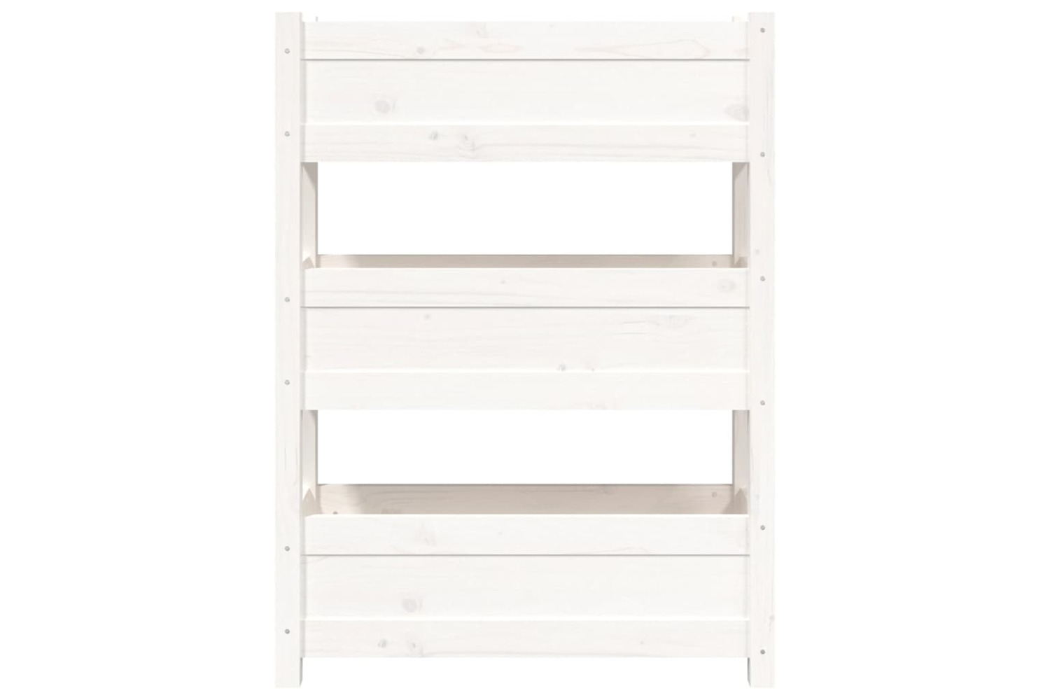 vidaXL 823935 Planter White 77x25x104.5cm Solid Wood Pine