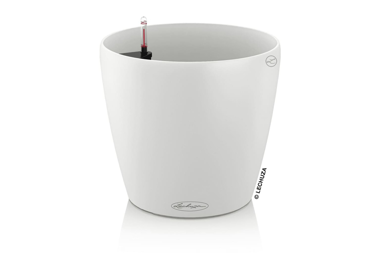 Lechuza Planter Classico Color 21 All-in-one White
