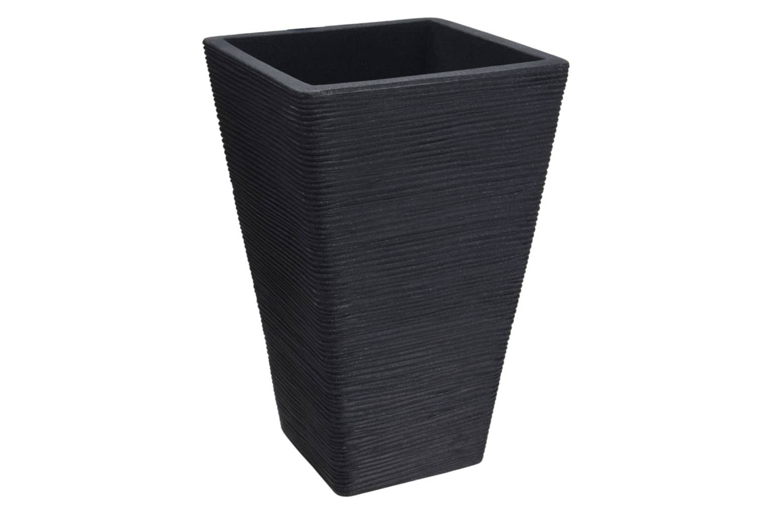 Progarden 443191 Flower Pot Ribbed Square 55 Cm Anthracite