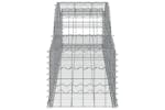 Vidaxl 3146650 Arched Gabion Baskets 5 Pcs 300x50x40/60 Cm Galvanised Iron