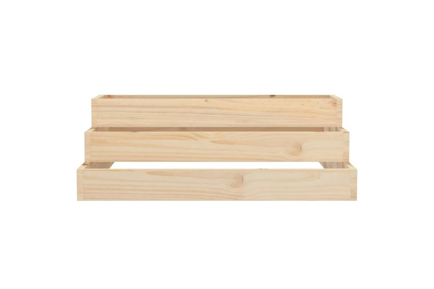 Vidaxl 823892 Planter 80x80x27 Cm Solid Wood Pine