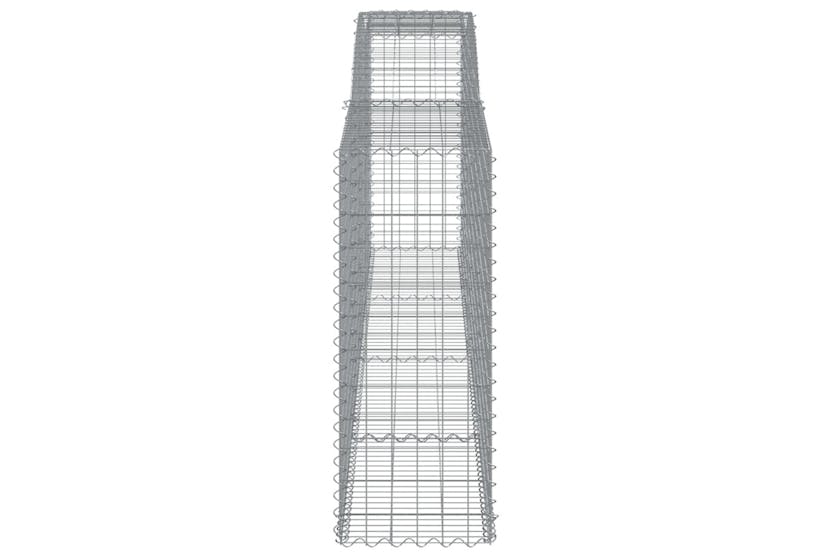 Vidaxl 3147013 Arched Gabion Baskets 6 Pcs 400x50x120/140 Cm Galvanised Iron