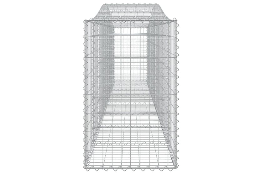 Vidaxl 3145951 Arched Gabion Baskets 10 Pcs 400x50x80/100 Cm Galvanised Iron