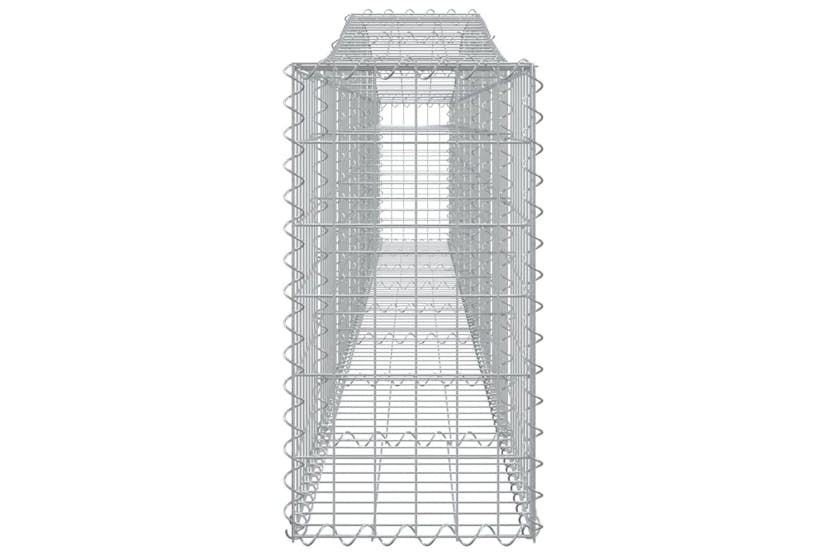 Vidaxl 3145808 Arched Gabion Baskets 10 Pcs 400x30x60/80 Cm Galvanised Iron