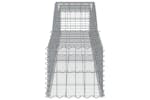 Vidaxl 3146959 Arched Gabion Baskets 4 Pcs 400x50x40/60 Cm Galvanised Iron