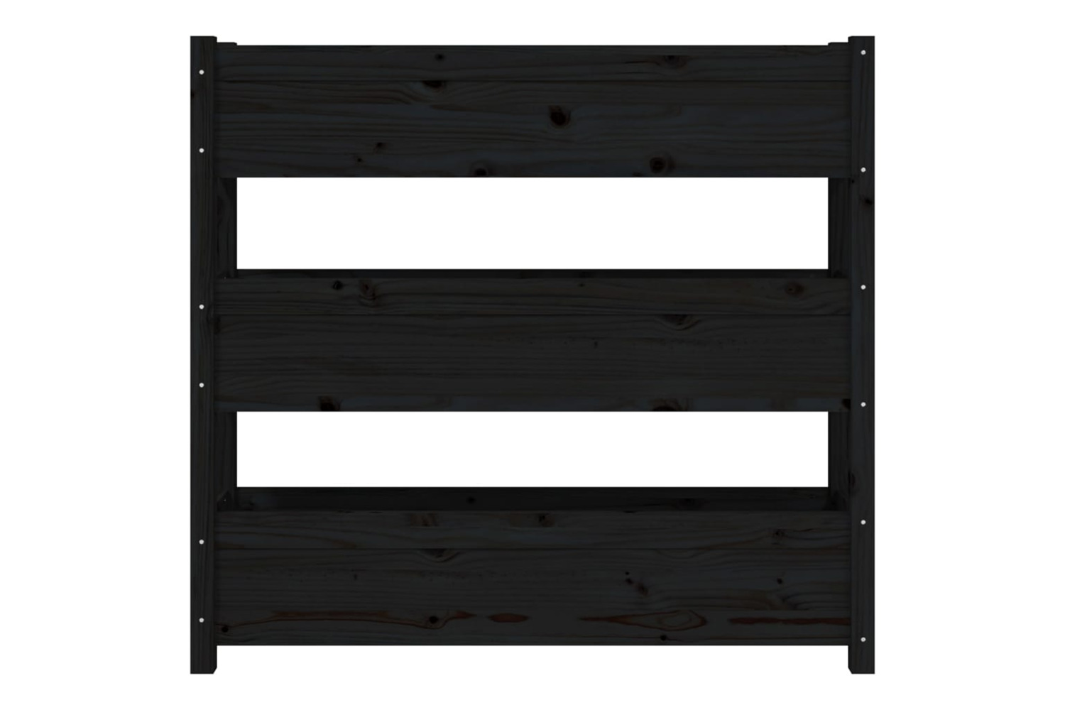 vidaXL 823924 Planter Black 112x25x104.5cm Solid Wood Pine