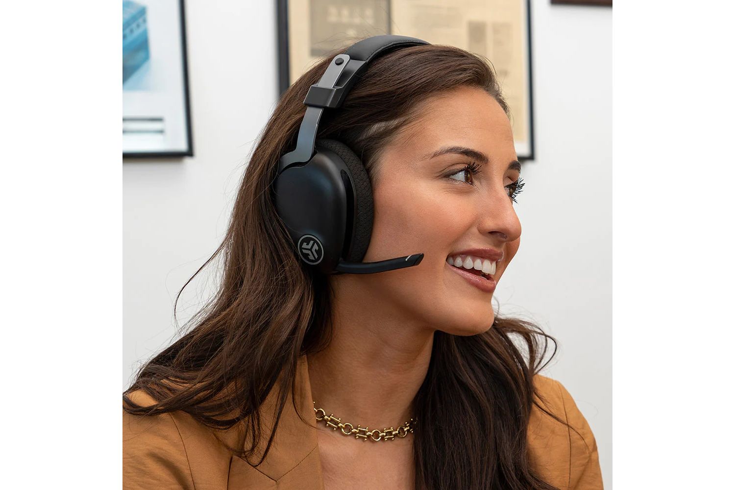 JLab Buds Work Wireless Over-Ear Headset | Black