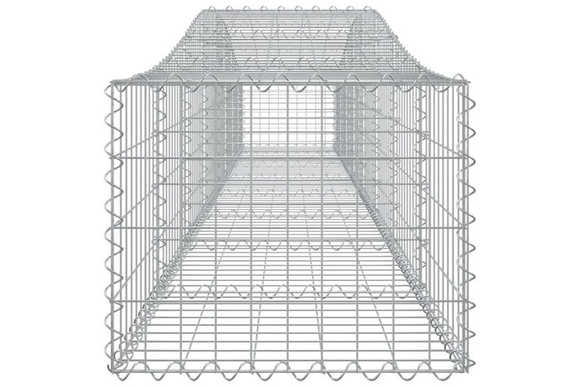 Vidaxl 153412 Arched Gabion Basket 400x50x40/60 Cm Galvanised Iron