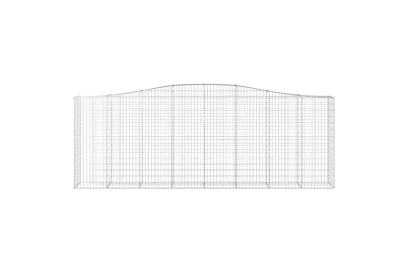 Vidaxl 153417 Arched Gabion Basket 400x50x140/160 Cm Galvanised Iron