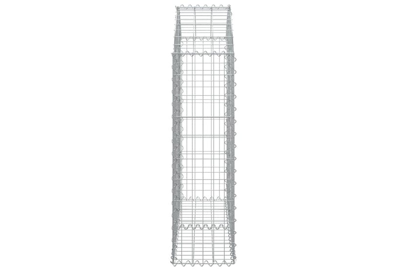 Vidaxl 153425 Arched Gabion Basket 100x30x100/120 Cm Galvanised Iron