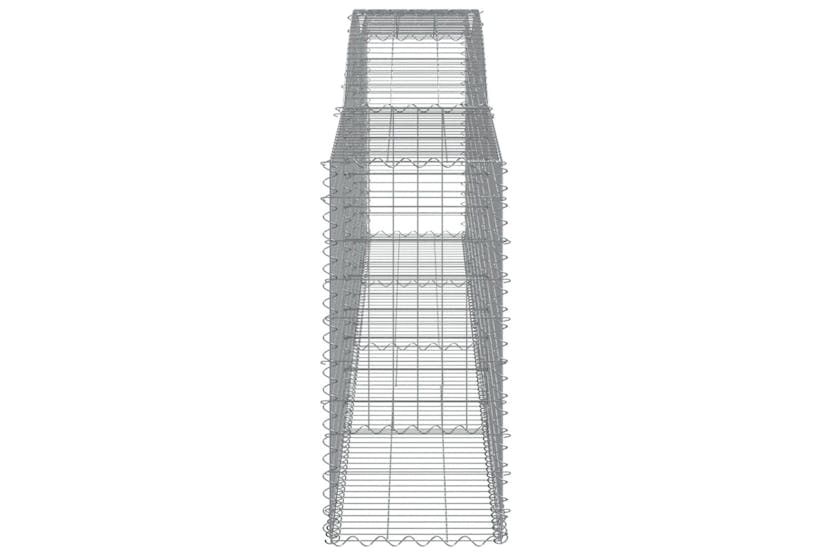 Vidaxl 3147004 Arched Gabion Baskets 10 Pcs 400x50x100/120 Cm Galvanised Iron