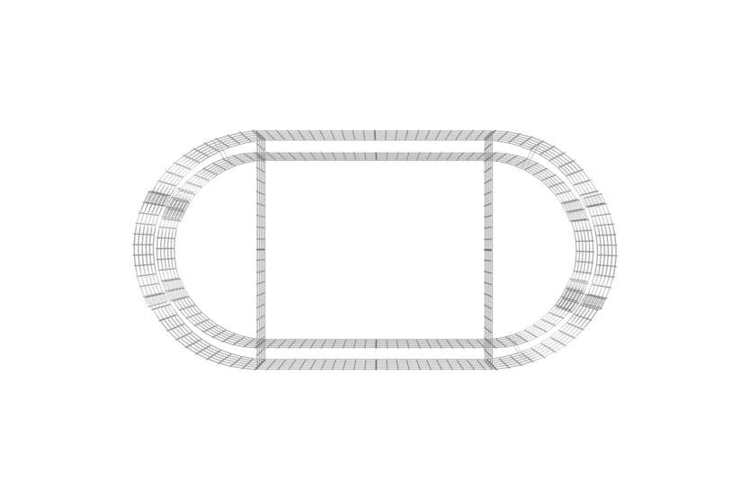 Vidaxl 152040 Gabion Raised Bed Galvanised Iron 200x100x50 Cm