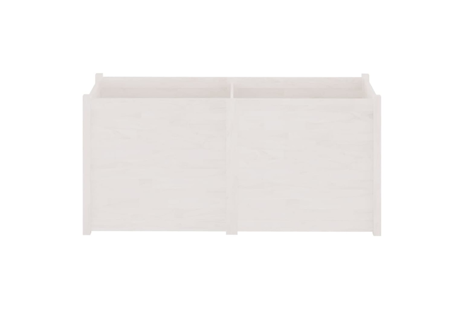 vidaXL 810755 Garden Planter White 150x50x70cm Solid Pinewood