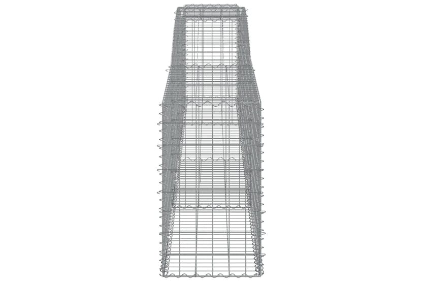 Vidaxl 3146990 Arched Gabion Baskets 9 Pcs 400x50x80/100 Cm Galvanised Iron